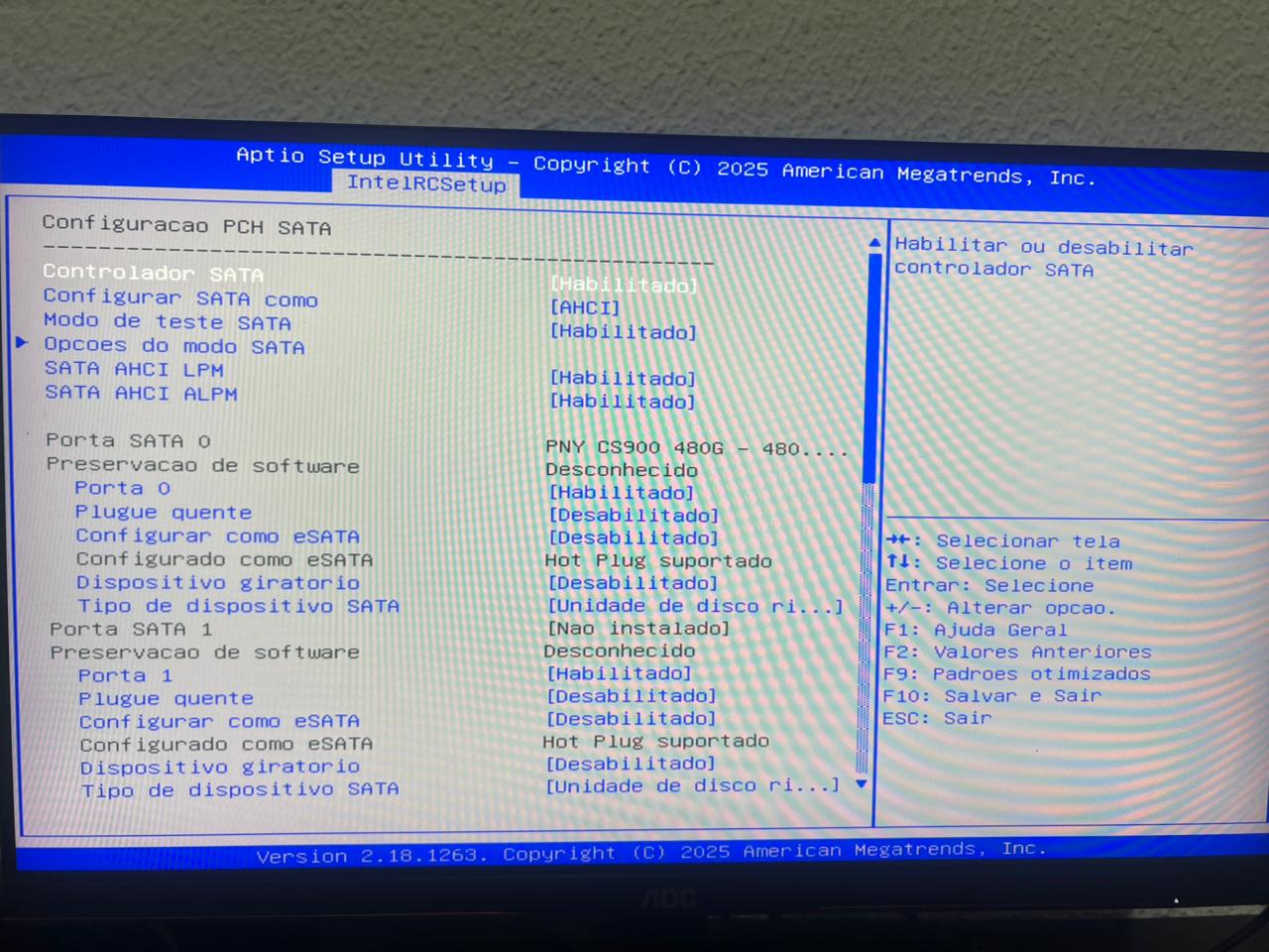 Controladora SATA AHCI - X99JBF